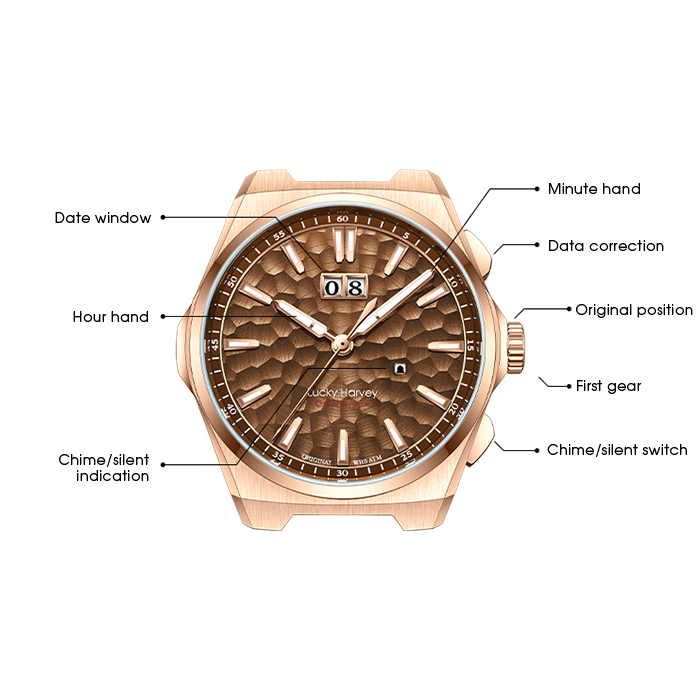 Sound Of Nature Big Date Rose Gold Hammer Chiming Limited Edition Automatic Watch