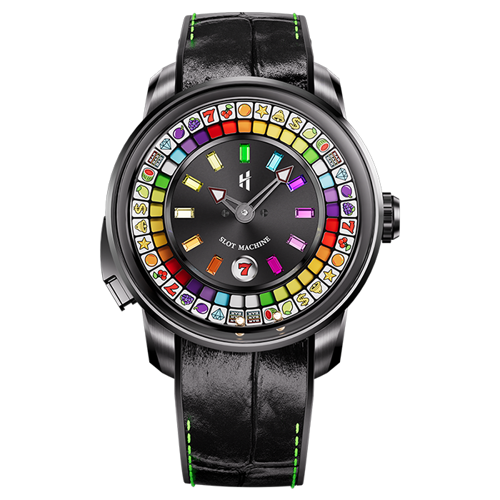 Casino Series Black Slots Machine Limited Edition Automatic Watch