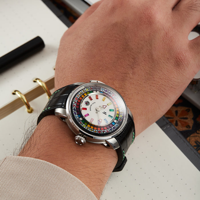 Casino Series Silver Slots Machine Limited Edition Automatic Watch