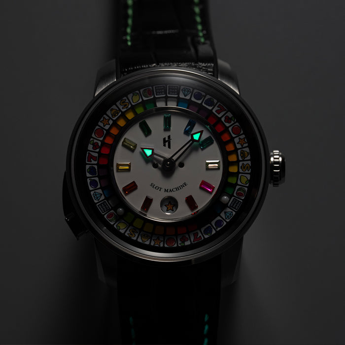 Casino Series Black Slots Machine Limited Edition Automatic Watch
