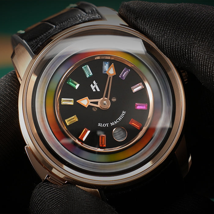 Casino Series Rose Gold Slots Machine Limited Edition Automatic Watch