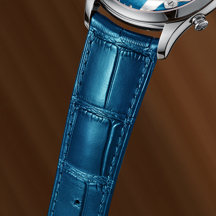 Craftmanship Series Blue Titanium Chiming Horse Limited Edition Automatic Watch