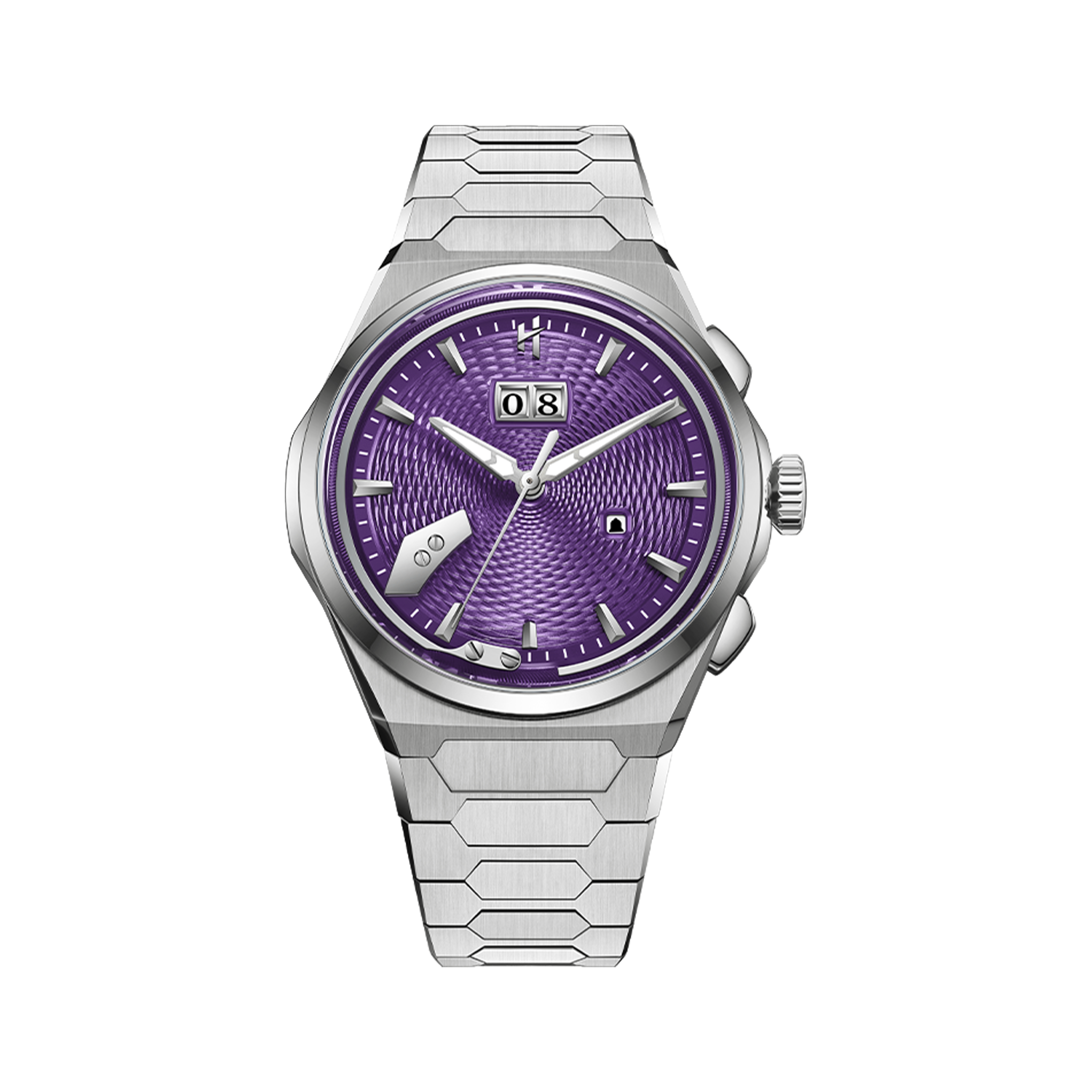 Sound Of Nature Guilloche Dial Purple Titanium Chiming Limited Edition Automatic Watch