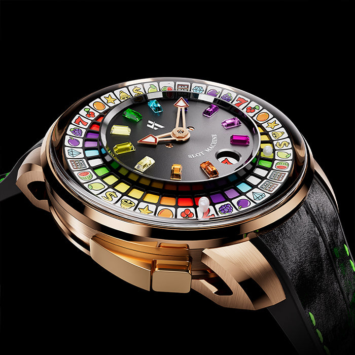 Casino Series Rose Gold Slots Machine Limited Edition Automatic Watch