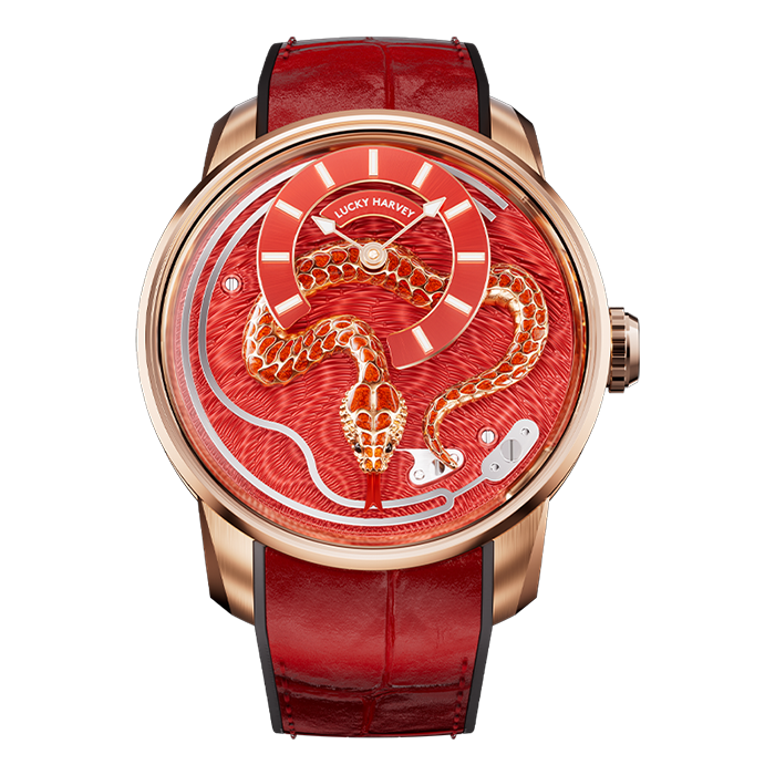 Craftmanship Series Red Enamel Chiming Snake Limited Edition Automatic Watch