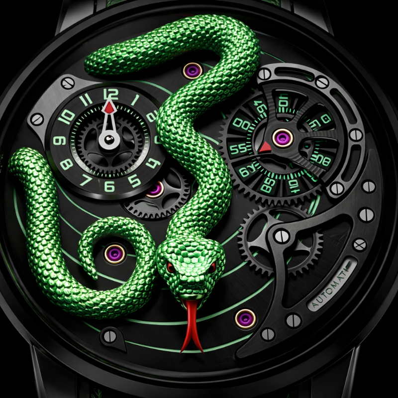 Craftmanship Series Green Snake Automatic Watch
