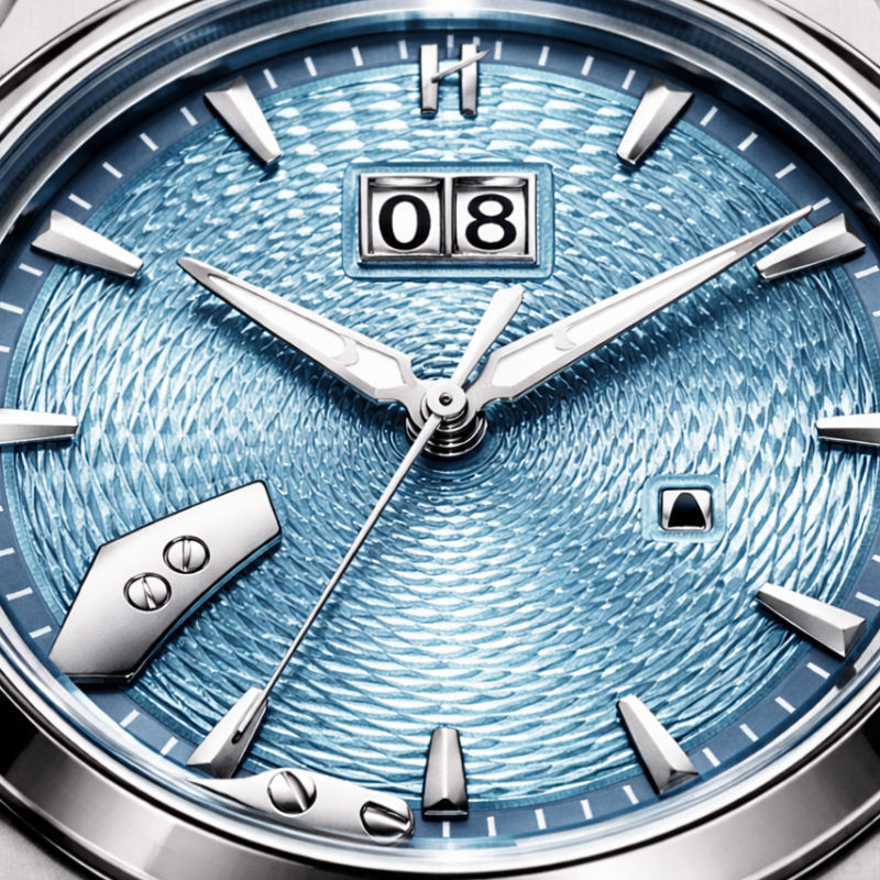 Sound Of Nature Guilloche Dial Ice Blue Titanium Chiming Limited Edition Automatic Watch
