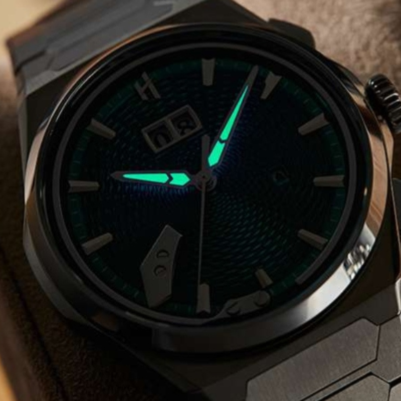 Sound Of Nature Guilloche Dial Ice Blue Titanium Chiming Limited Edition Automatic Watch