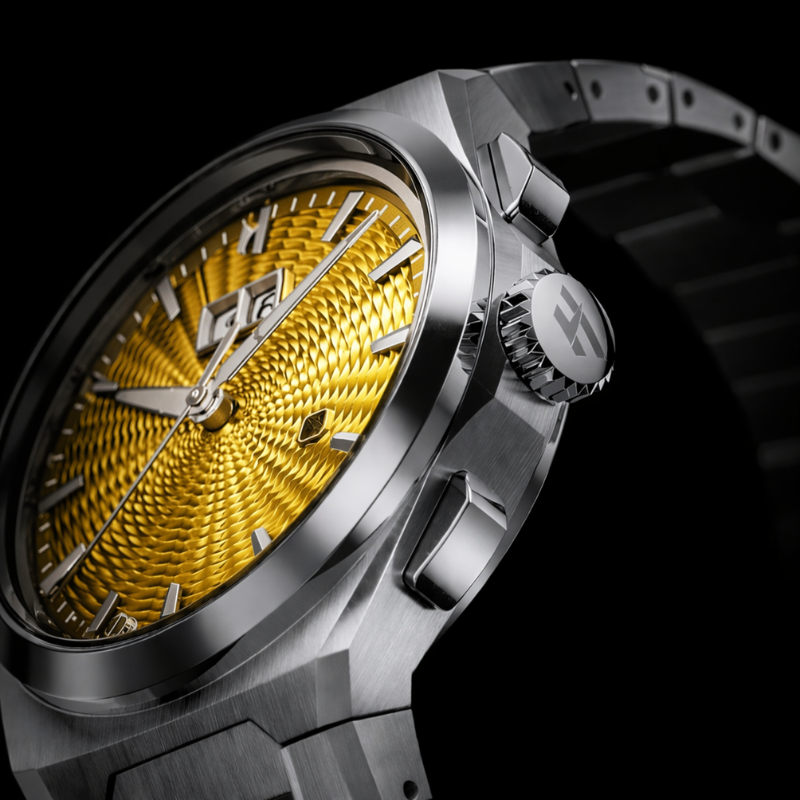 Sound Of Nature Guilloche Dial Yellow Titanium Chiming Limited Edition Automatic Watch