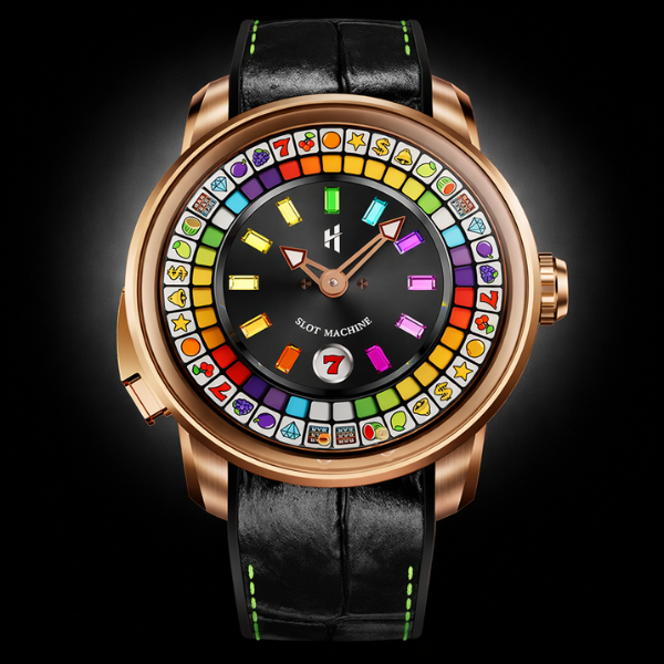 Casino Series Rose Gold Slots Machine Limited Edition Automatic Watch