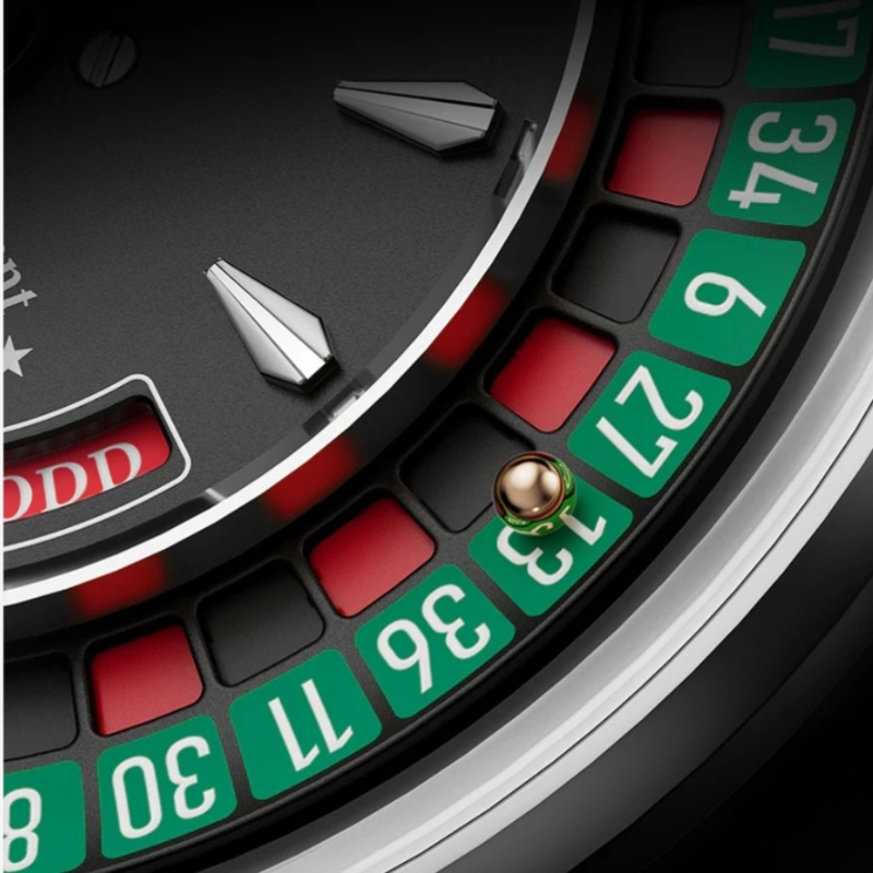 Casino Series Silver European Roulette Automatic Watch