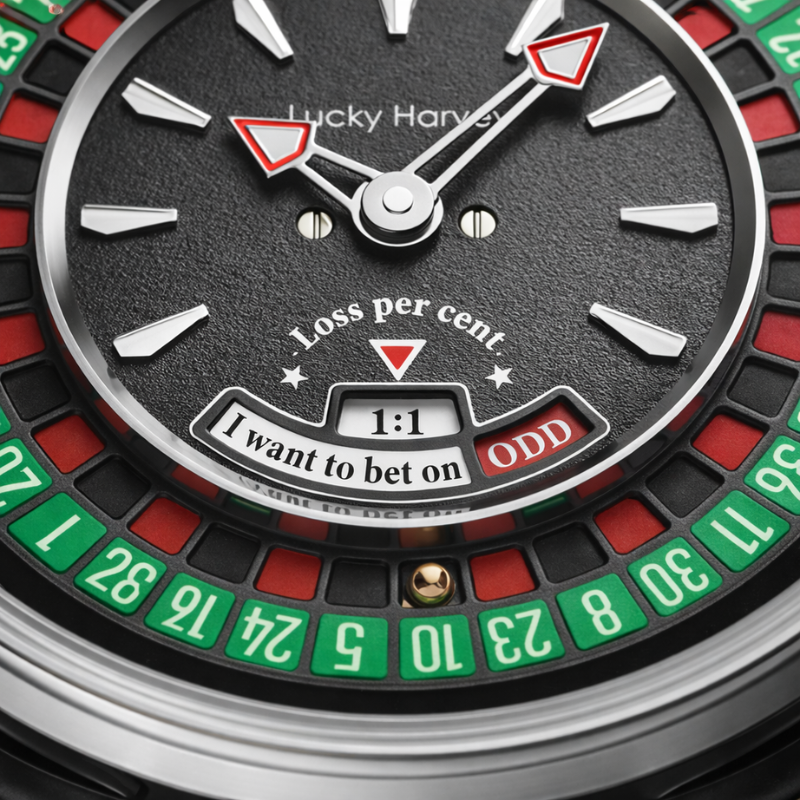 Casino Series Silver European Roulette Automatic Watch