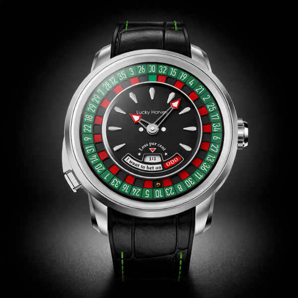 Casino Series Silver European Roulette Automatic Watch