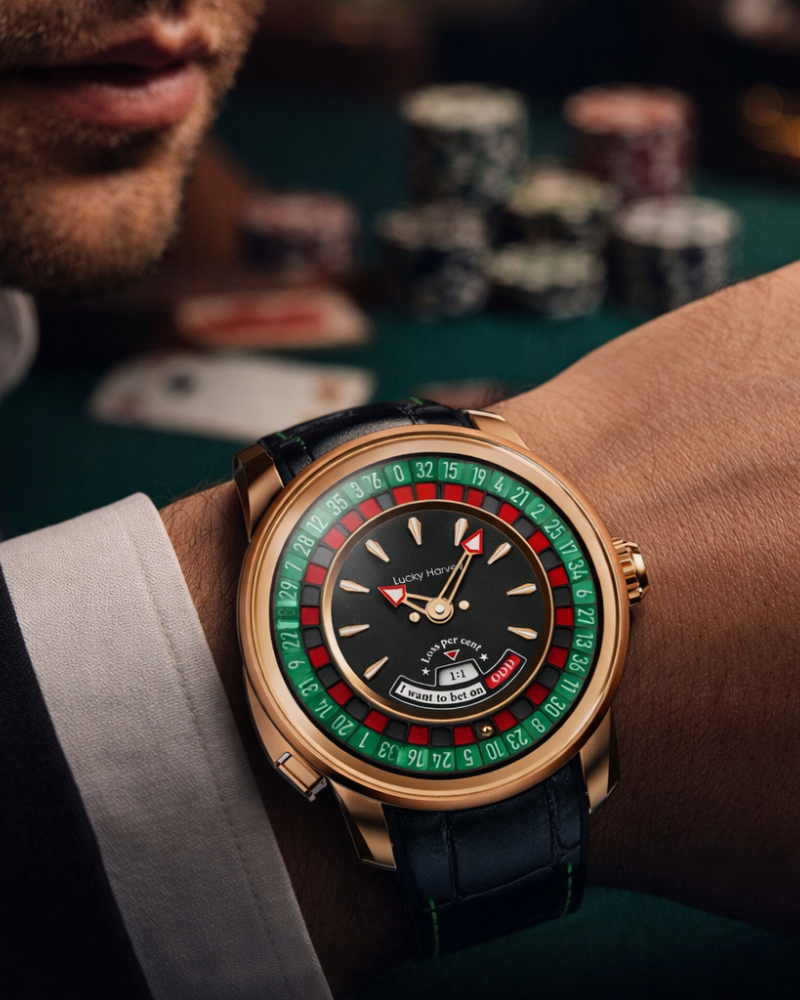 Casino Series Rose Gold European Roulette Automatic Watch
