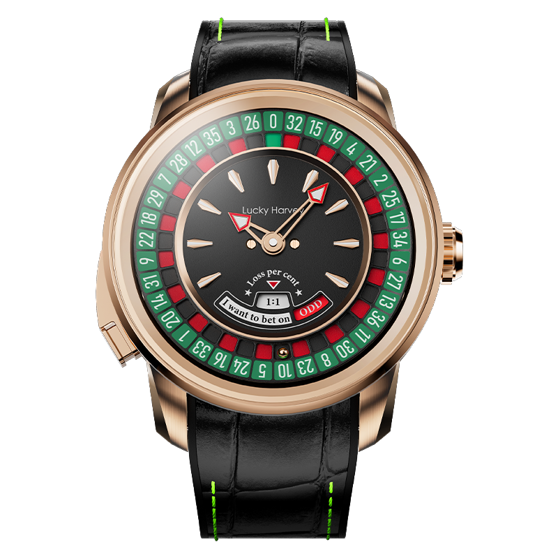 Best luxury watch under 2 lakh in India — Lucky Harvey rose gold european roulette automatic