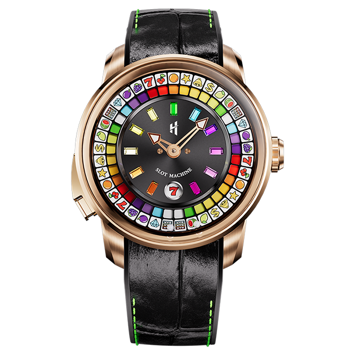 Lucky Harvey luxury watch gift India - rose gold slots machine for Diwali and weddings