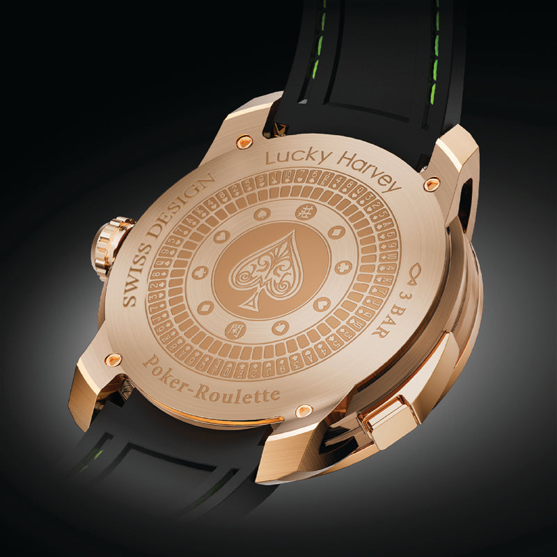 Casino Series Rose Gold Poker Roulette Automatic Watch