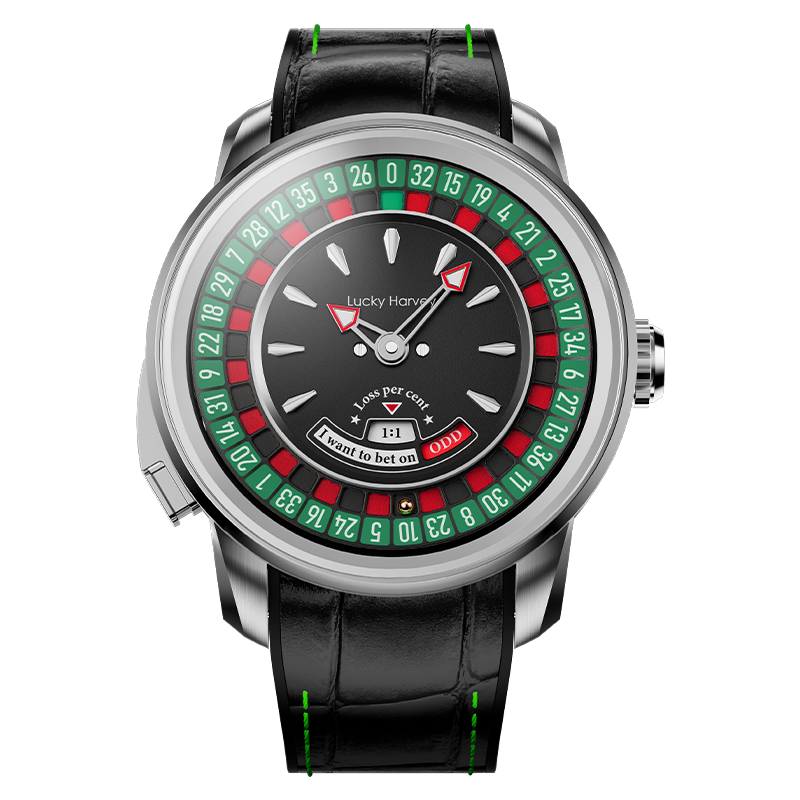 Casino Series Silver European Roulette Automatic Watch