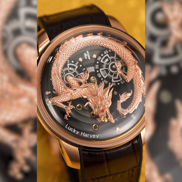 Craftsmanship Series Rose Gold Dragon Automatic Watch