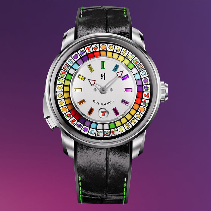 Casino Series Silver Slots Machine Limited Edition Automatic Watch