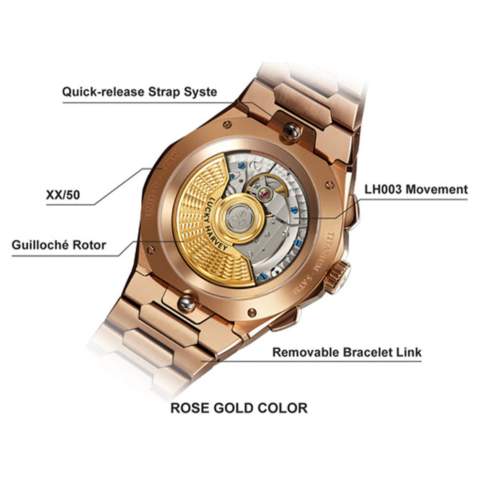 Sound Of Nature Muonionalusta Meteorite Dial Rose Gold Titanium Chiming Limited Edition Automatic Watch