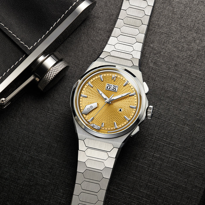 Sound Of Nature Guilloche Dial Yellow Titanium Chiming Limited Edition Automatic Watch