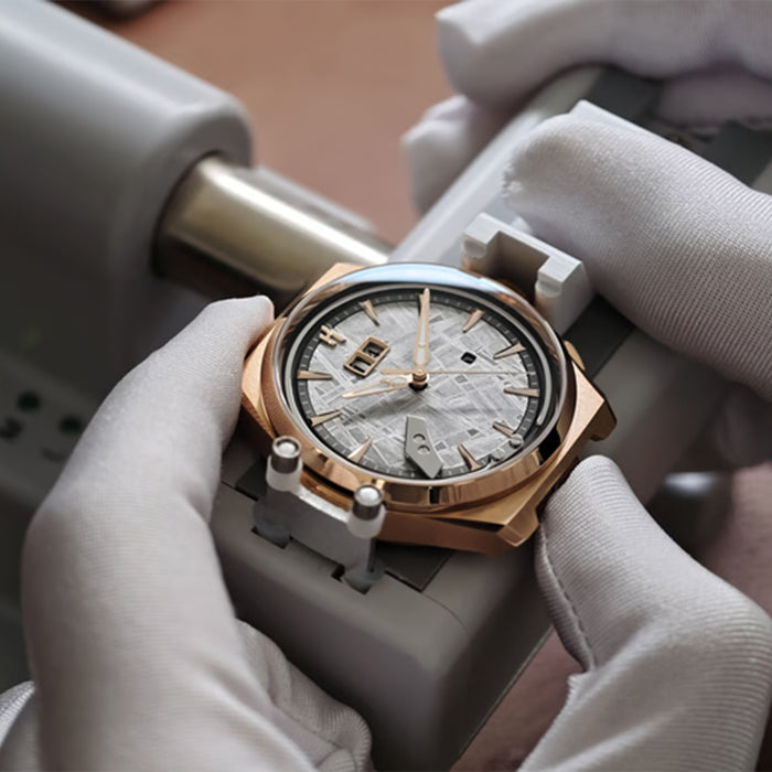 Sound Of Nature Muonionalusta Meteorite Dial Rose Gold Titanium Chiming Limited Edition Automatic Watch