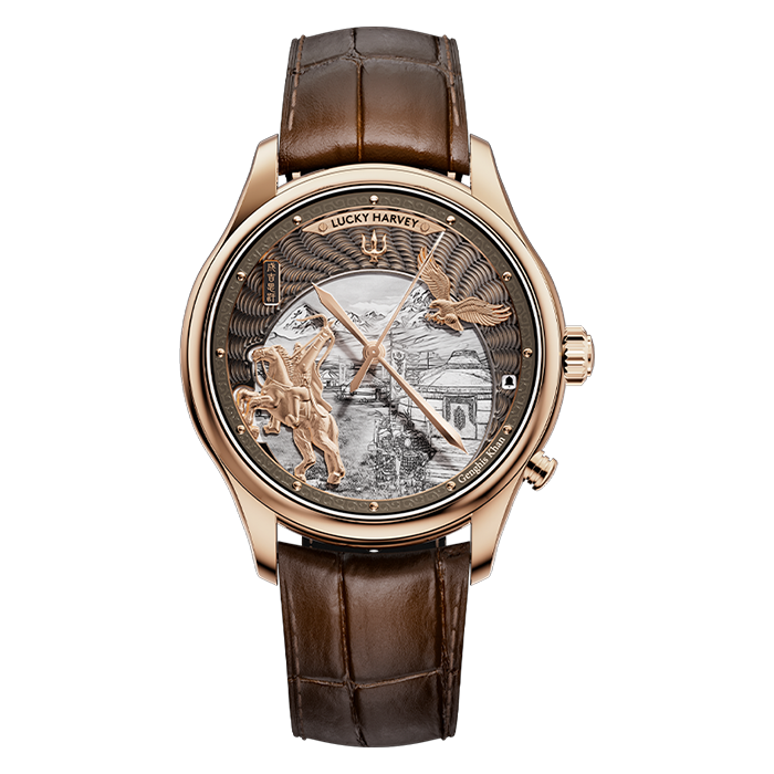 Dynasty Series Rose Gold Titanium Chiming Genghis Khan Limited Edition Automatic Watch