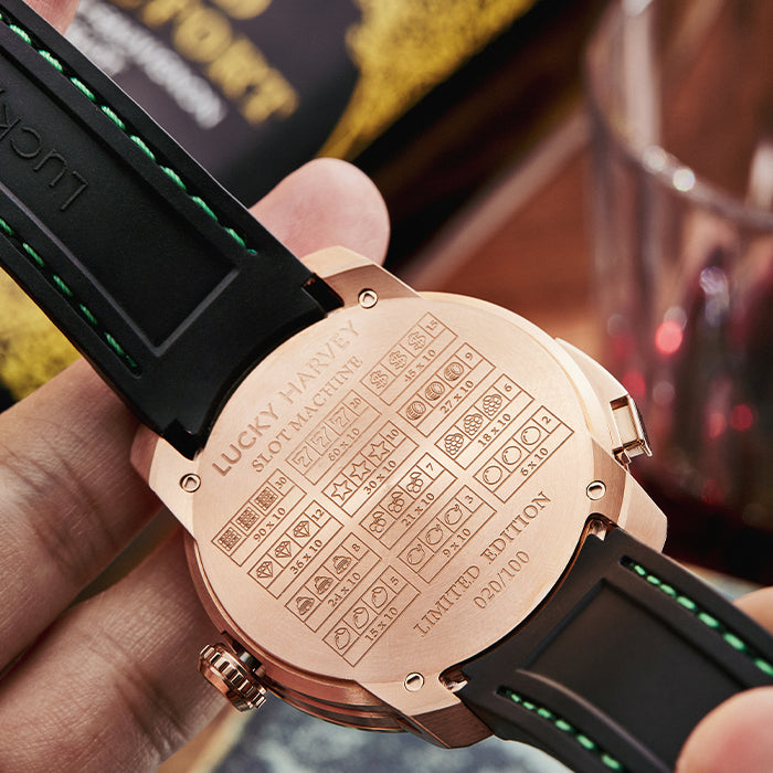 Casino Series Rose Gold Slots Machine Limited Edition Automatic Watch
