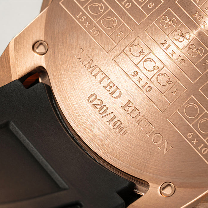 Casino Series Rose Gold Slots Machine Limited Edition Automatic Watch