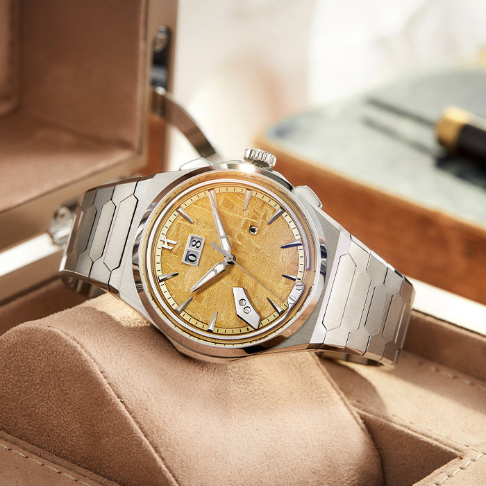 Sound Of Nature Muonionalusta Meteorite Dial Yellow Titanium Chiming Limited Edition Automatic Watch