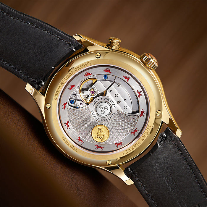 Craftmanship Series Gold Titanium Chiming Horse Limited Edition Automatic Watch