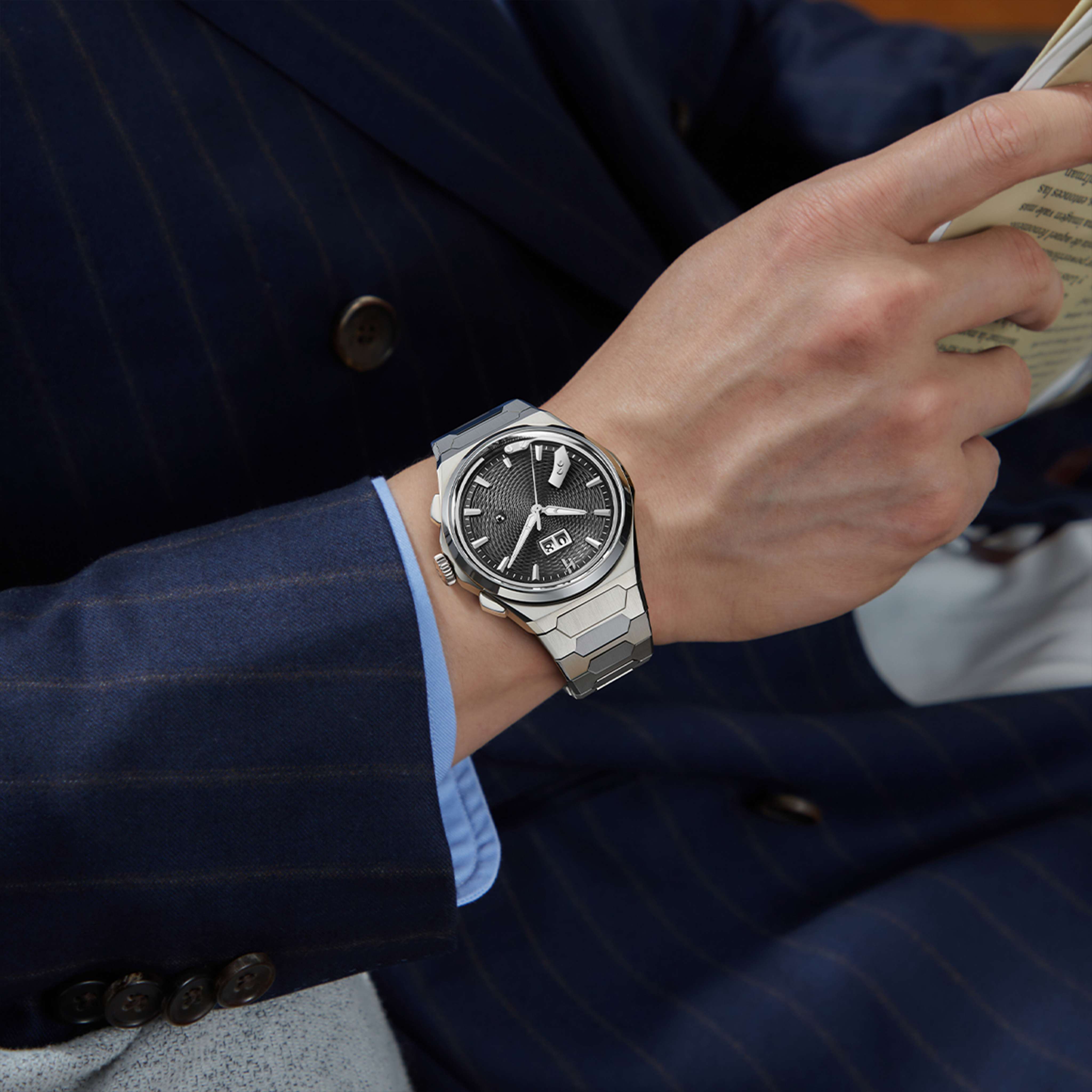 Sound Of Nature Guilloche Dial Black Titanium Chiming Limited Edition Automatic Watch