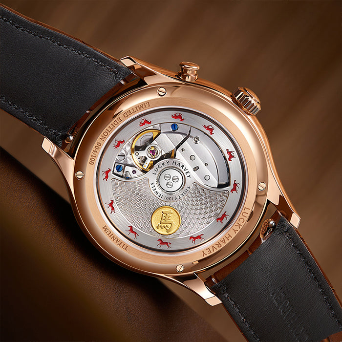 Craftmanship Series Rose Gold Titanium Chiming Horse Limited Edition Automatic Watch