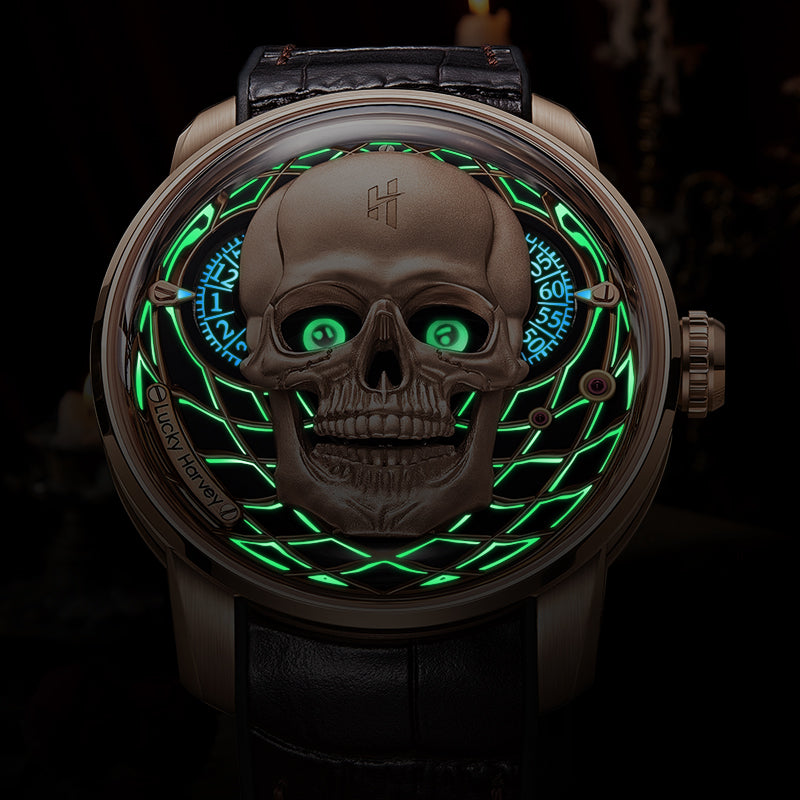 Craftmanship Series Rose Gold Skull Limited edition Automatic Watch