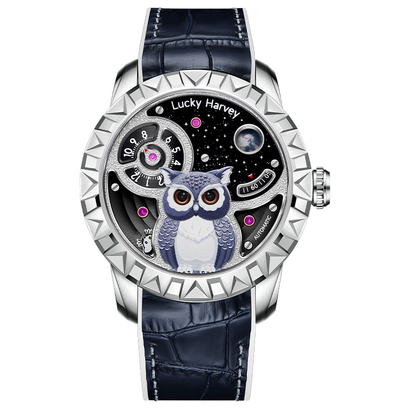 Fun Series Silver Owl Automatic Watch