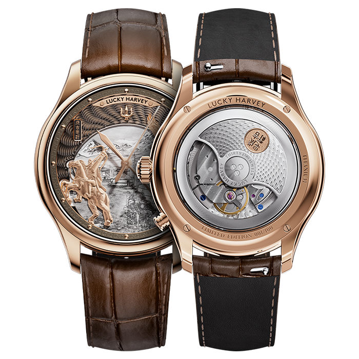 Dynasty Series Rose Gold Titanium Chiming Genghis Khan Limited Edition Automatic Watch