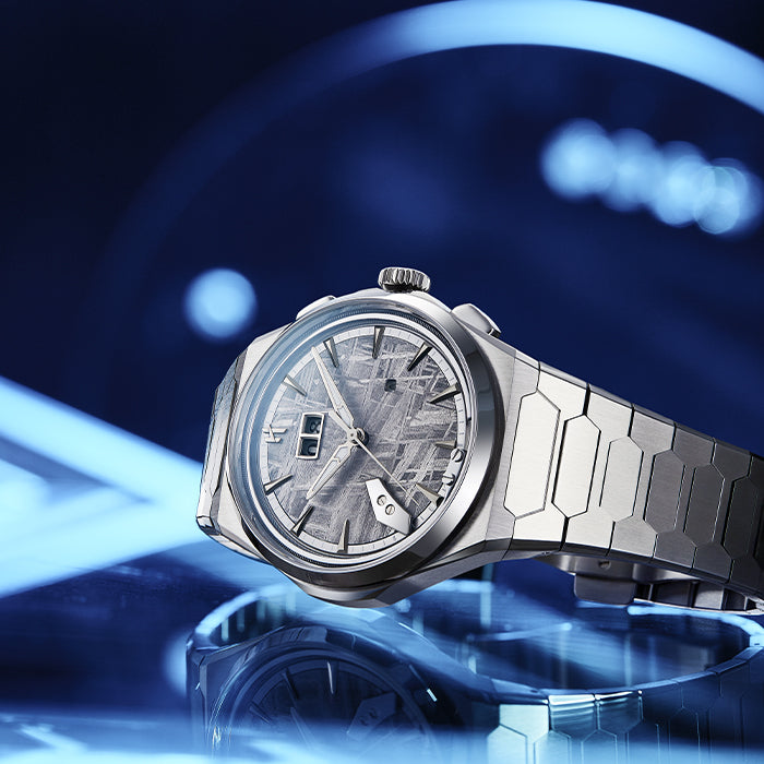 Sound Of Nature Muonionalusta Meteorite Dial Silver Titanium Chiming Limited Edition Automatic Watch