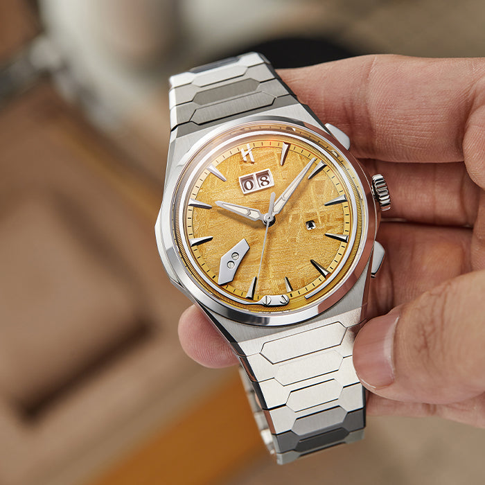 Sound Of Nature Muonionalusta Meteorite Dial Yellow Titanium Chiming Limited Edition Automatic Watch