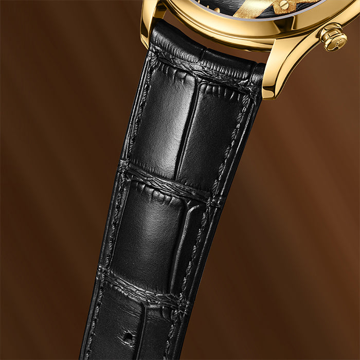 Craftmanship Series Gold Titanium Chiming Horse Limited Edition Automatic Watch