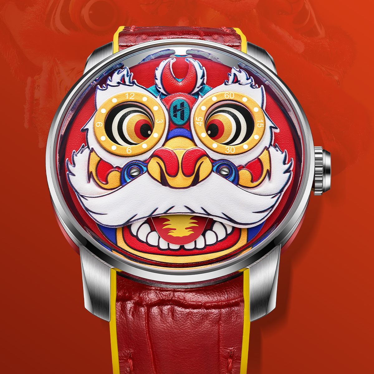 Fun Series Red Lion Dance Automatic Watch