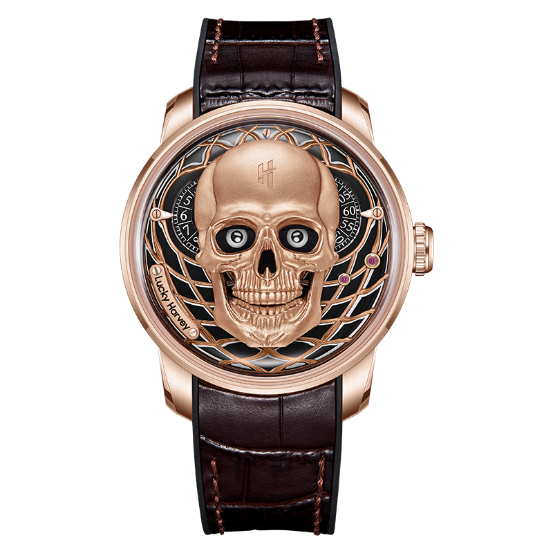 Craftmanship Series Rose Gold Skull Limited edition Automatic Watch