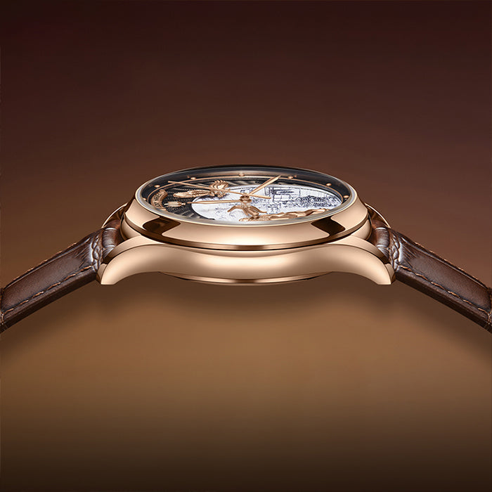 Dynasty Series Rose Gold Titanium Chiming Genghis Khan Limited Edition Automatic Watch