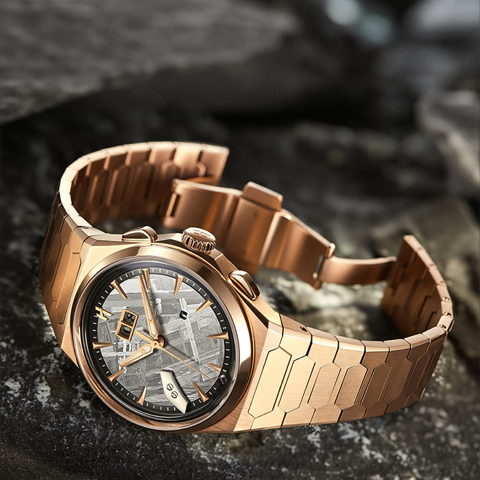 Sound Of Nature Muonionalusta Meteorite Dial Rose Gold Titanium Chiming Limited Edition Automatic Watch