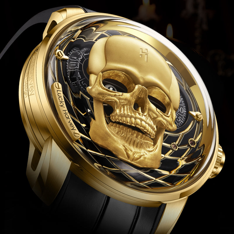 Craftmanship Series Gold Skull Limited edition Automatic Watch