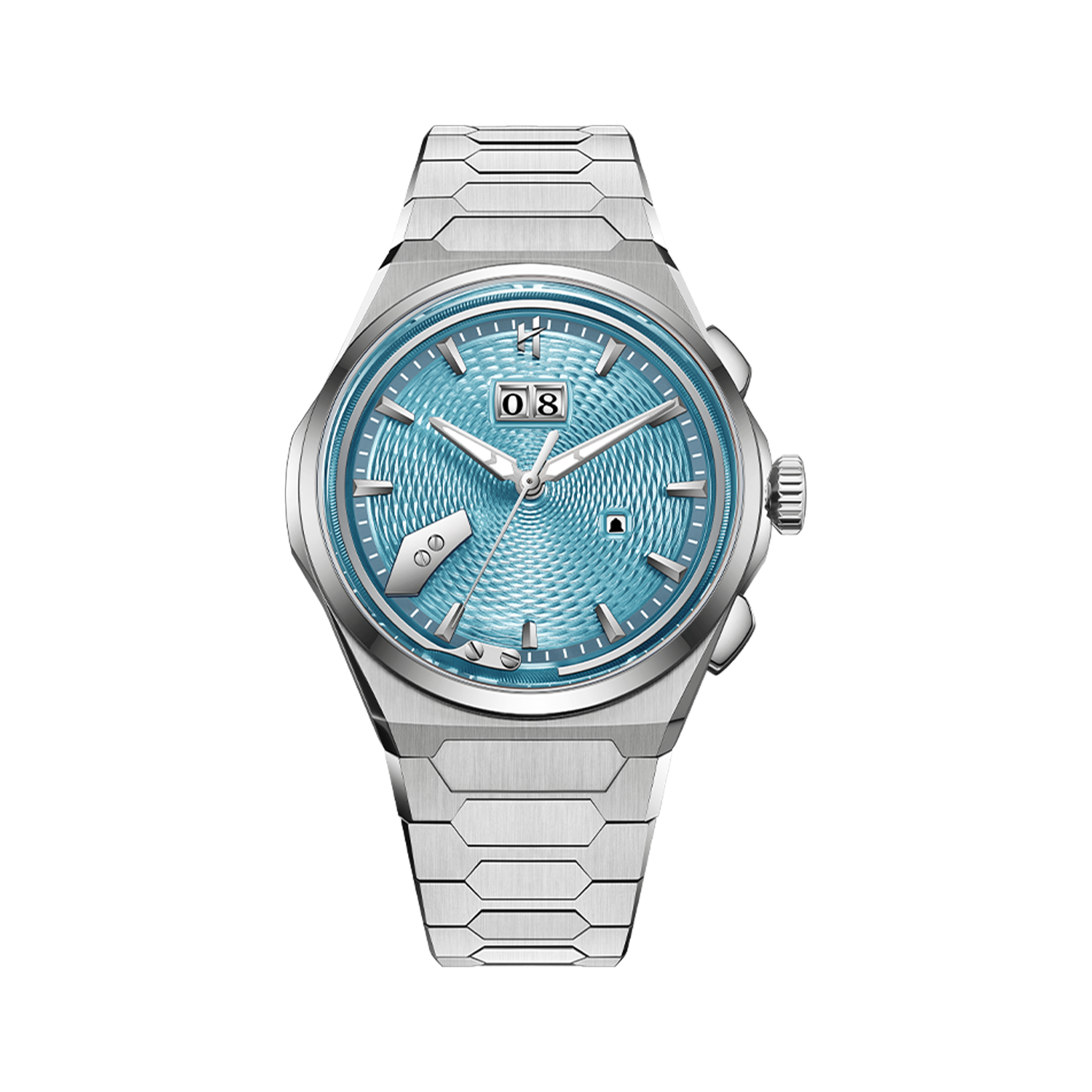 Sound Of Nature Guilloche Dial Ice Blue Titanium Chiming Limited Edition Automatic Watch