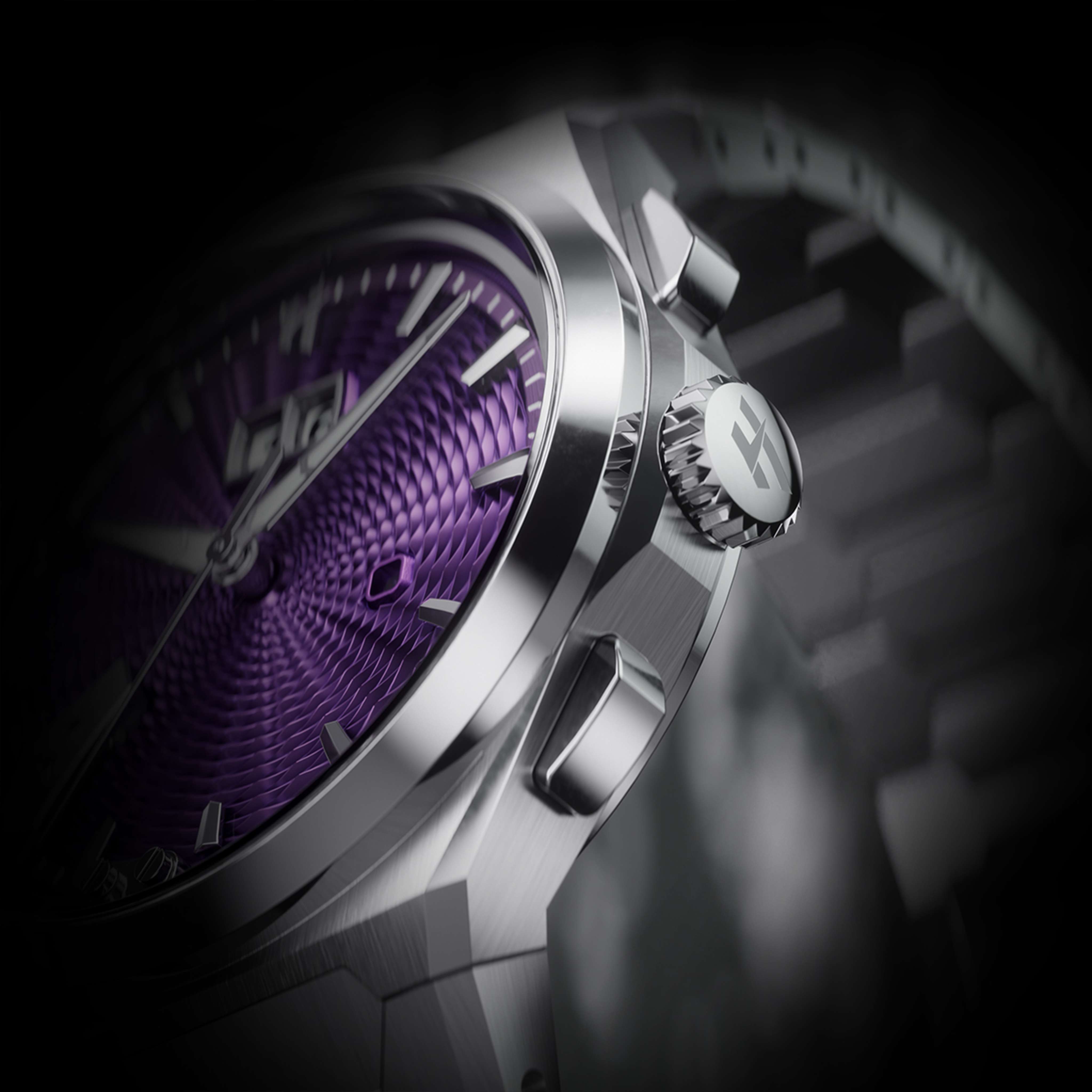 Sound Of Nature Guilloche Dial Purple Titanium Chiming Limited Edition Automatic Watch
