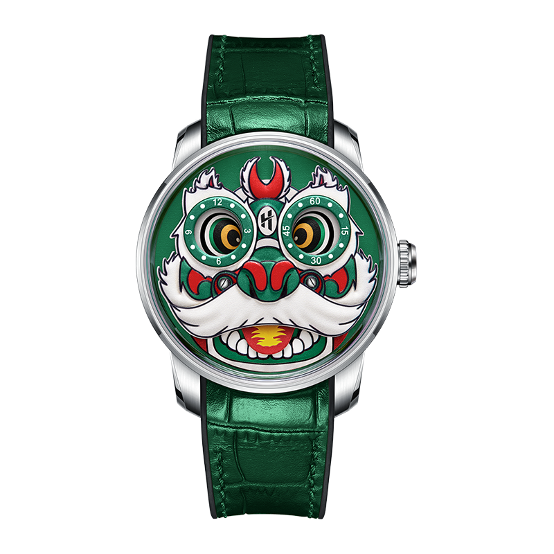 Fun Series Green Lion Dance Automatic Watch