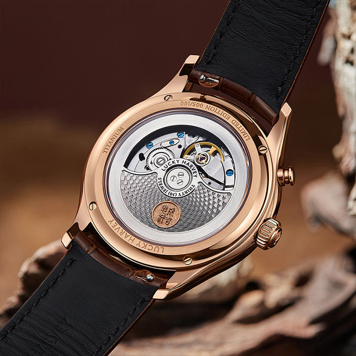 Dynasty Series Rose Gold Titanium Chiming Genghis Khan Limited Edition Automatic Watch
