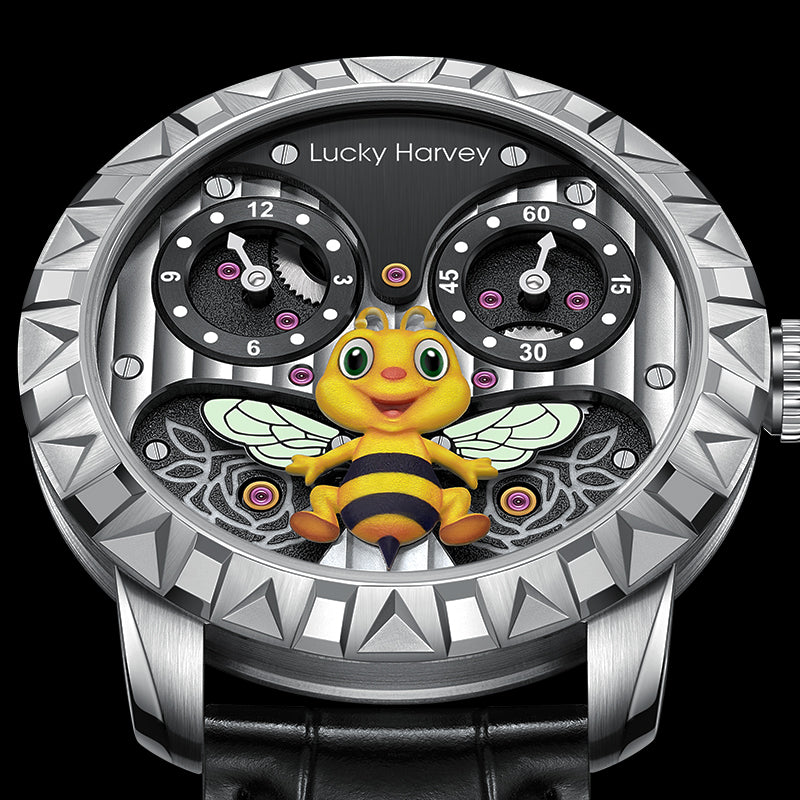 Fun Series Silver Honey Bee Automatic Watch